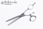 Preview: Effilierschere -DUO FLEX von MITZAKI (6,0 Zoll), Duo-Flex-Form, Daumenring durch doppeltes Gelenk in alle Richtungen beweglich, somit extrem gelenkschonend, Fingerhaken verschraubt,Scherenklingen aus 440C Japanstahl